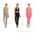 Thời trang Hips Jacquard Yoga Quần Legging &amp; Áo ngực
